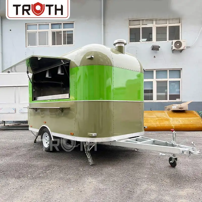 Bbq Food Trucks With Full Kitchen Equipments